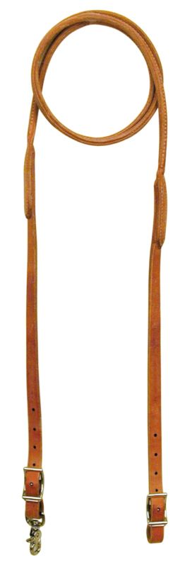 Reinsman Harness Leather Rounded Roping Reins