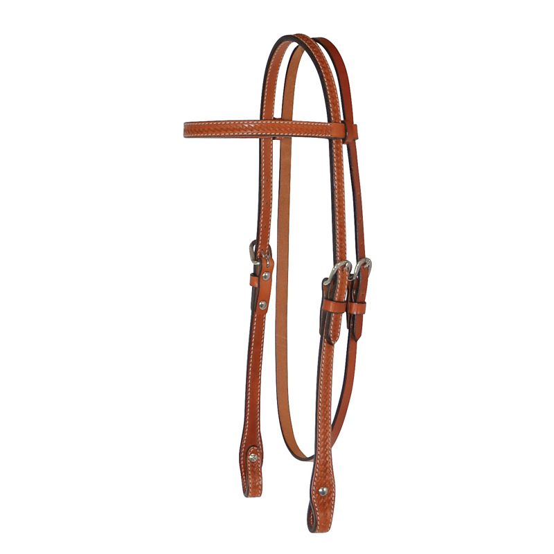 Circle Y Basketweave Browband Headstall