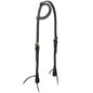 Weaver Black Leather Sliding Ear Headstall