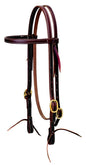 Weaver Cowboy Browband Headstall - Brass