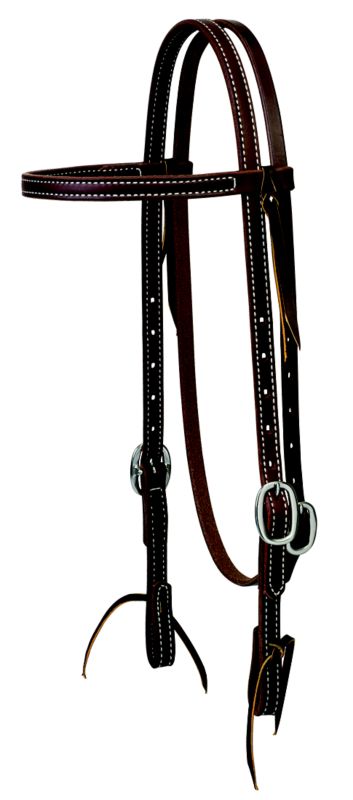 Weaver Cowboy Browband Headstall - Steel