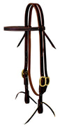 Weaver Economy Cowboy Headstall - Brass