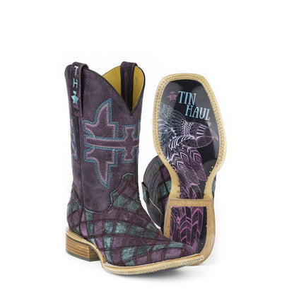 Tin Haul Women's Chevron Square Toe Boots