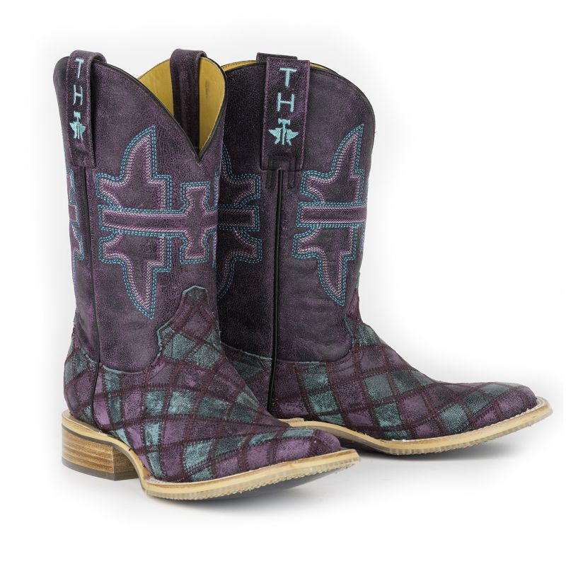 Tin Haul Women's Chevron Square Toe Boots