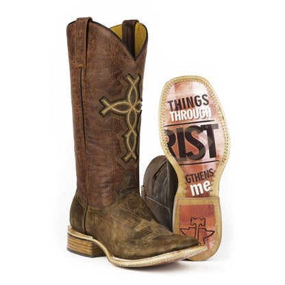 Tin Haul Women's I Believe Square Toe Boots