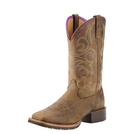 Ariat Ladies Hybrid Rancher Square Toe Brown Boot