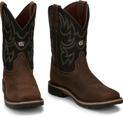 Justin Men's George Strait Fireman Square Toe Boots