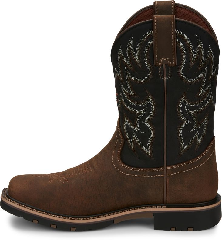 Justin Men's George Strait Fireman Square Toe Boots