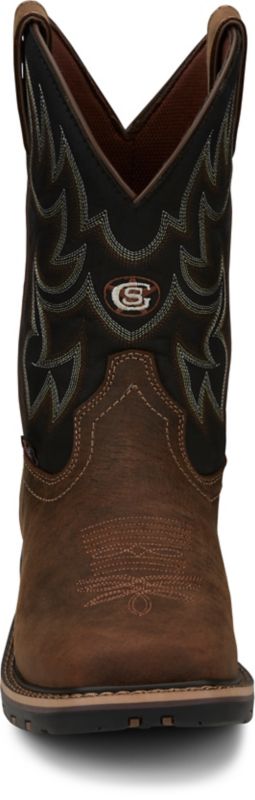 Justin Men's George Strait Fireman Square Toe Boots