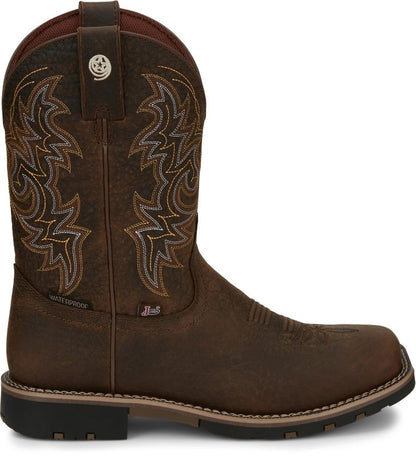 Justin Men's George Strait Fireman Square Toe Boots