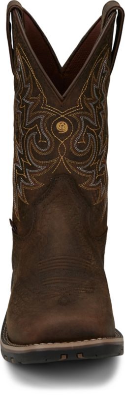 Justin Men's George Strait Fireman Square Toe Boots