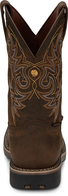 Justin Men's George Strait Fireman Square Toe Boots