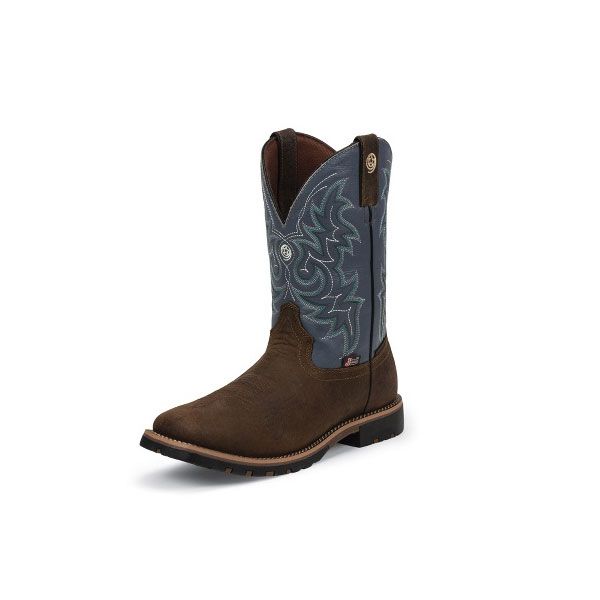 Justin Men's George Strait Fireman Square Toe Boots