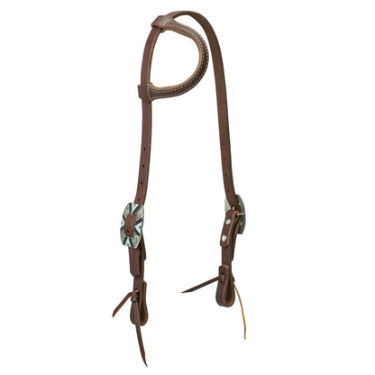 Weaver Working Sliding Ear Headstall – Rope Edge