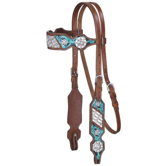 Silver Royal Ashton Browband Headstall