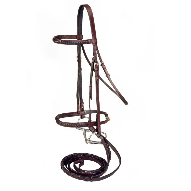 Silver Fox Braided Show Bridle
