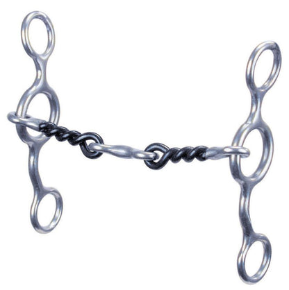 Reinsman Jr Cowhorse Med Twist Sweet Dogbone Snaffle