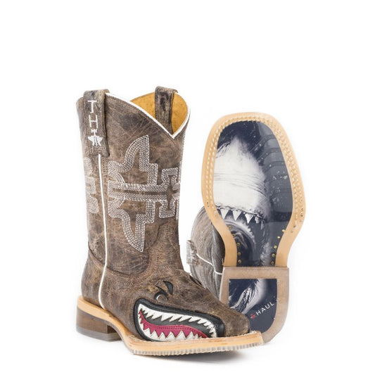 Tin Haul Kids' I Don't Bite Maneater Sole Boots