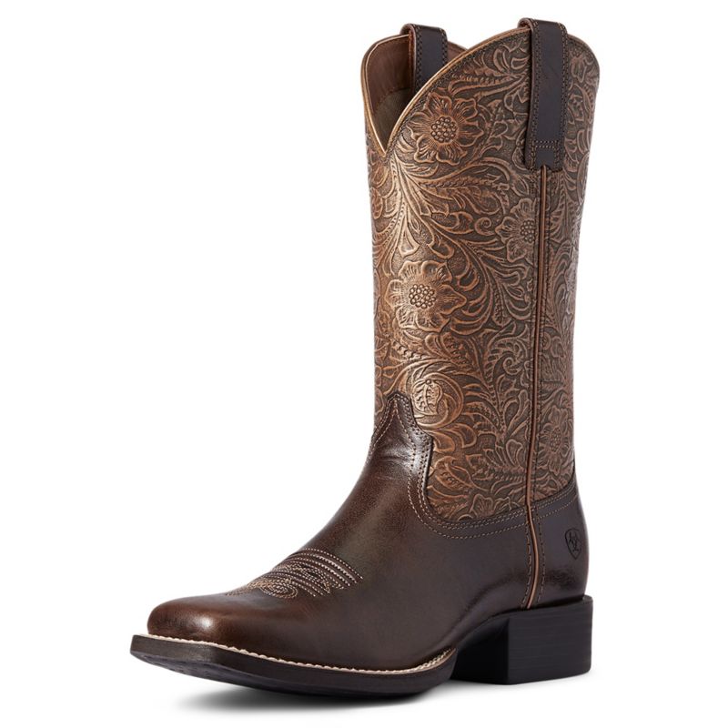 Ariat Ladies Round Up Square Toe Boots