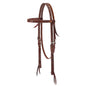 Weaver Turquoise Cross Carved Chestnut Brow Headstall