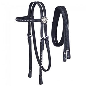Tough1 Eclipse Nylon Dots Browband Headstall