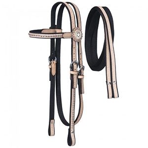 Tough1 Eclipse Nylon Dots Browband Headstall