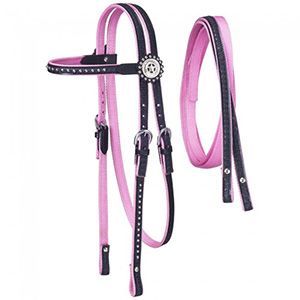 Tough1 Eclipse Nylon Dots Browband Headstall