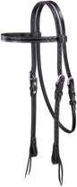 Tough1 Zig Zag Tooled Cowhide Headstall