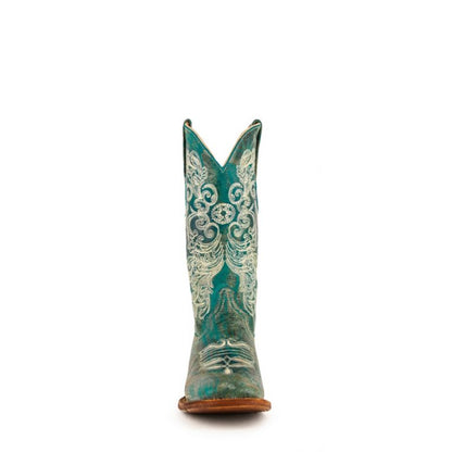 Ferrini Women's Southern Charm Square Toe Turquoise Boots