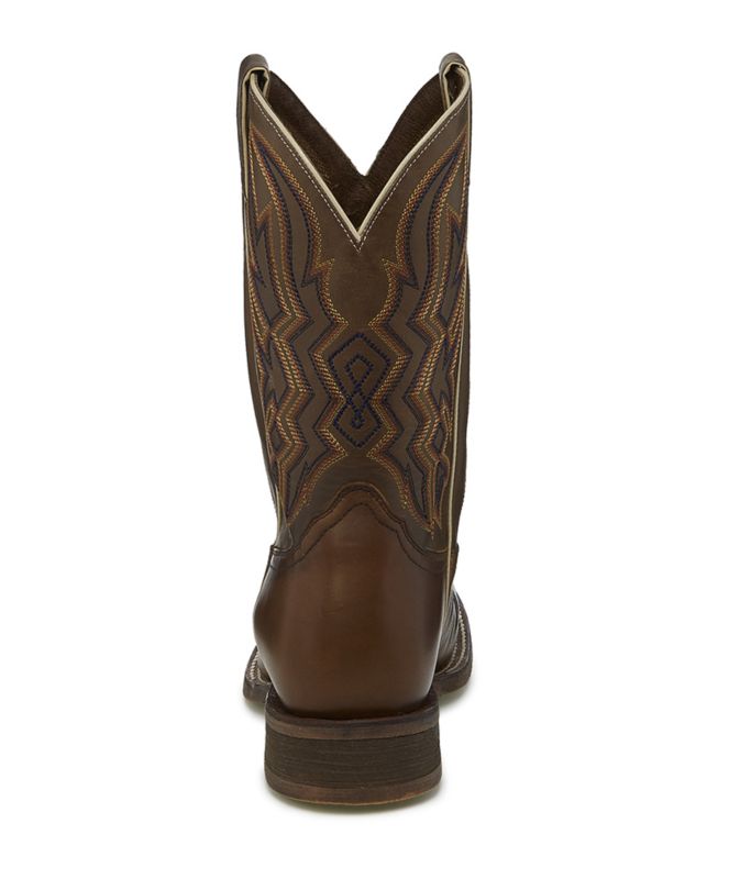 Nocona Mens Deputy Square Toe Brown Boots