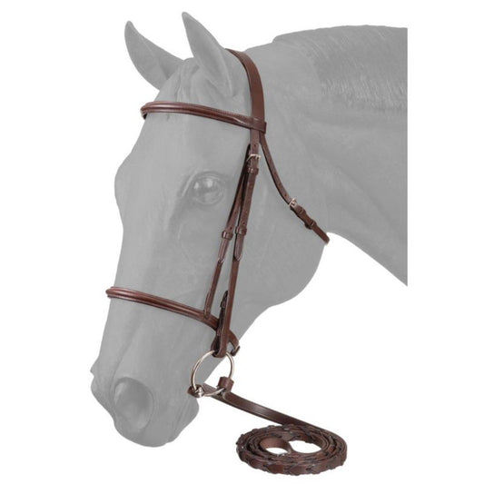 EquiRoyal Raised Snaffle Bridle