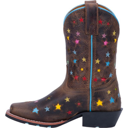 Dan Post Kids Starlett Square Toe Brown Boots