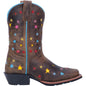 Dan Post Kids Starlett Square Toe Brown Boots