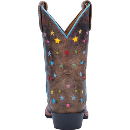 Dan Post Kids Starlett Square Toe Brown Boots