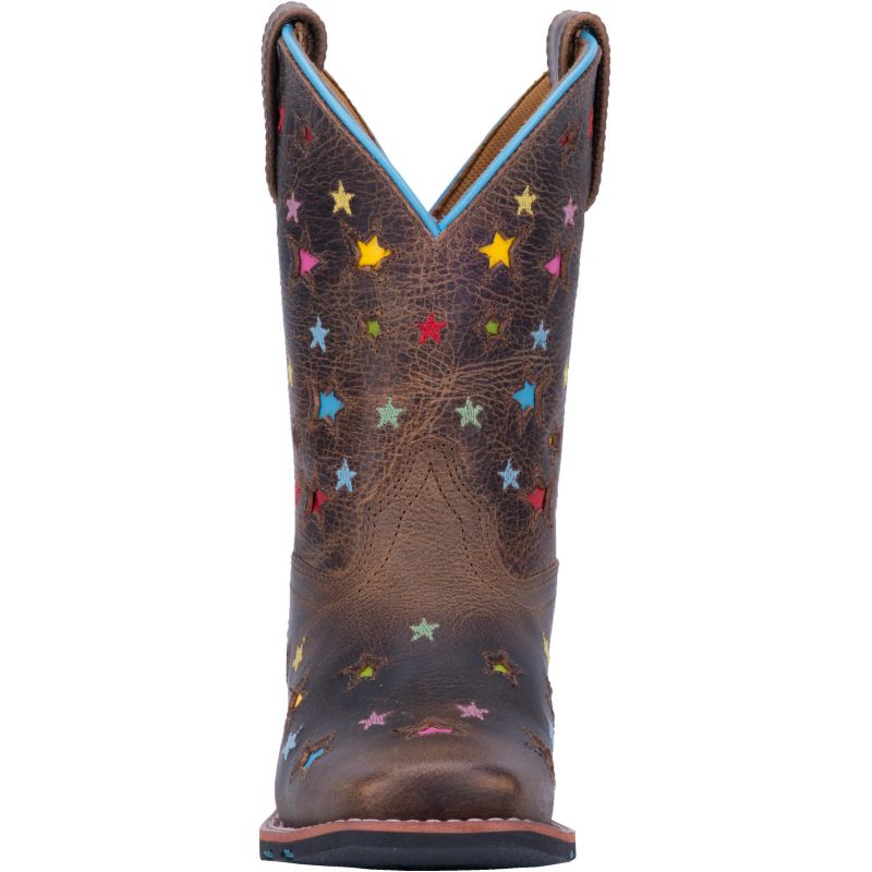 Dan Post Kids Starlett Square Toe Brown Boots