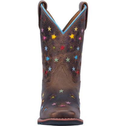 Dan Post Kids Starlett Square Toe Brown Boots
