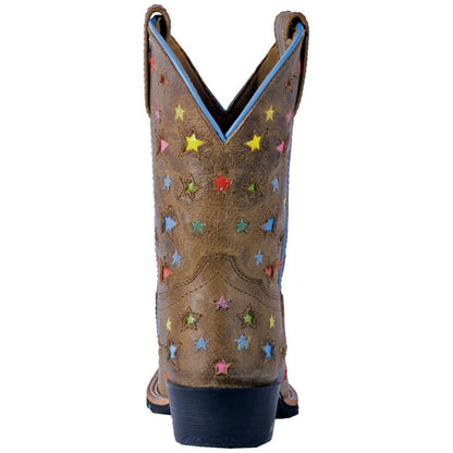 Dan Post Youth Starlett Sq Toe Brown Boots