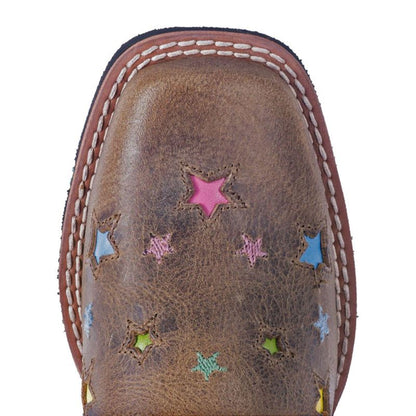 Dan Post Youth Starlett Sq Toe Brown Boots