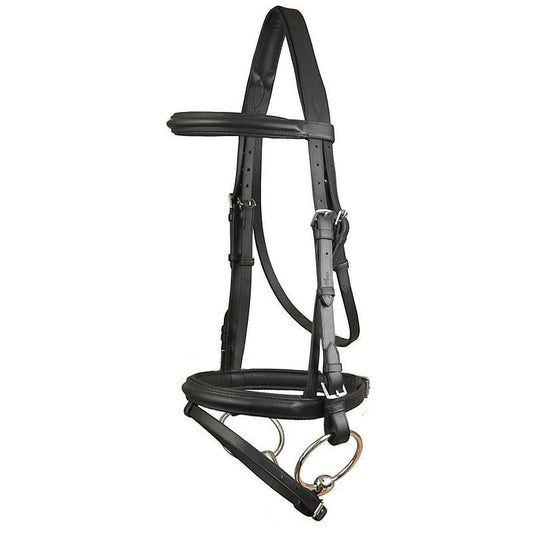 DaVinci Raised Comfort Dressage Bridle with Flash