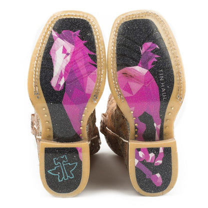 Tin Haul Little Kids' Mish and Mash Square Toe Boots