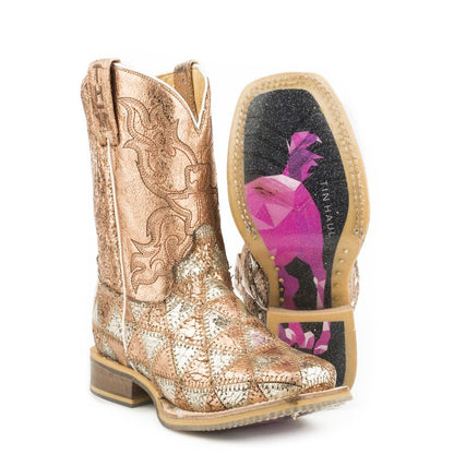 Tin Haul Little Kids' Mish and Mash Square Toe Boots