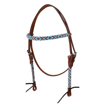 Circle Y Wrap Bead Browband Headstall – Vibrant Accents