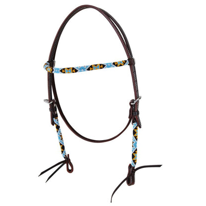 Circle Y Wrap Bead Browband Headstall – Vibrant Accents