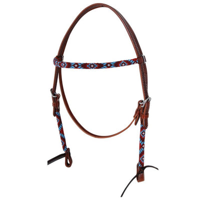 Circle Y Wrap Bead Browband Headstall – Vibrant Accents