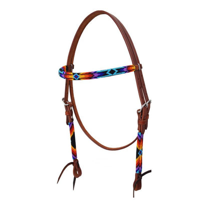 Circle Y Wrap Bead Browband Headstall – Vibrant Accents