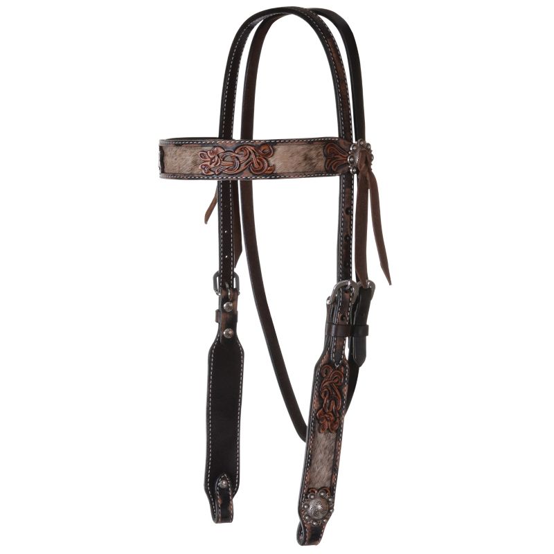 Circle Y Filigree Inlay Browband Headstall – Elegant Detail