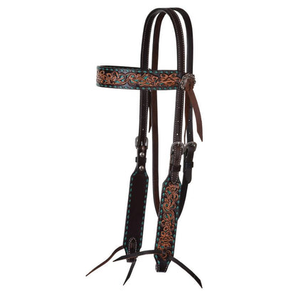Circle Y Filigree Inlay Browband Headstall – Elegant Detail