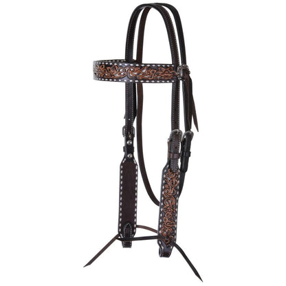 Circle Y Filigree Inlay Browband Headstall – Elegant Detail