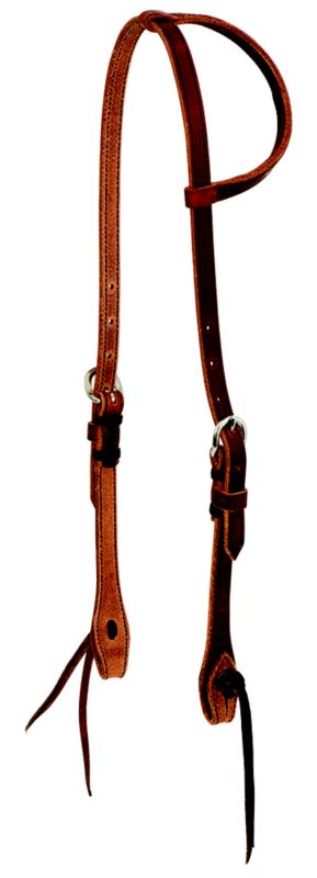 Cowboy Tack 5/8" Knot Single Ear Headstall – Traditional Knot