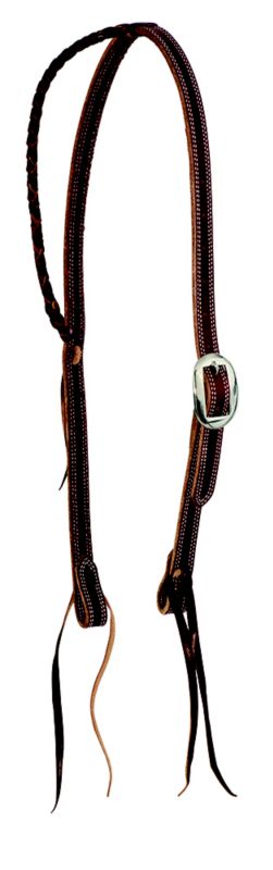 Cowboy Tack 3/4in Burgundy Latigo Single Ear Headstall